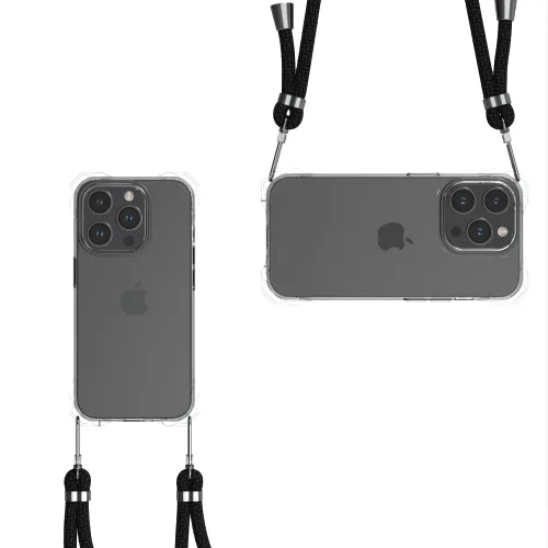 Vista 12 de Funda transparente para iPhone 13 con correa cruzada ajustable desmontable, ajuste delgado, funda protectora a prueba de golpes con cordón de hombro
