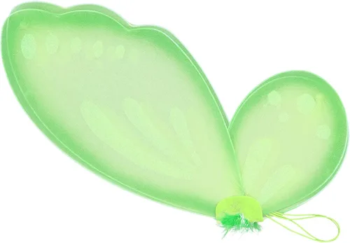 Vista 6 de Alvivi Alas de mariposa alas de hadas de mariposa alas de ángel con purpurina alas de princesa para niños y niñas fiesta de Navidad cosplay verde