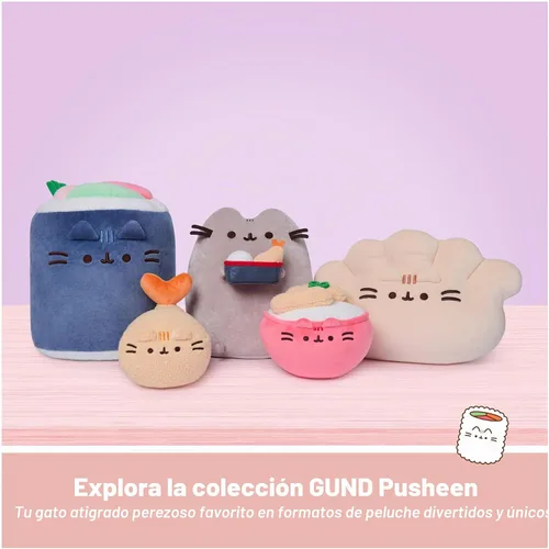 Vista 7 de GUND Pusheen Bento Box Snackable - Juguete de peluche de 9.5 pulgadas