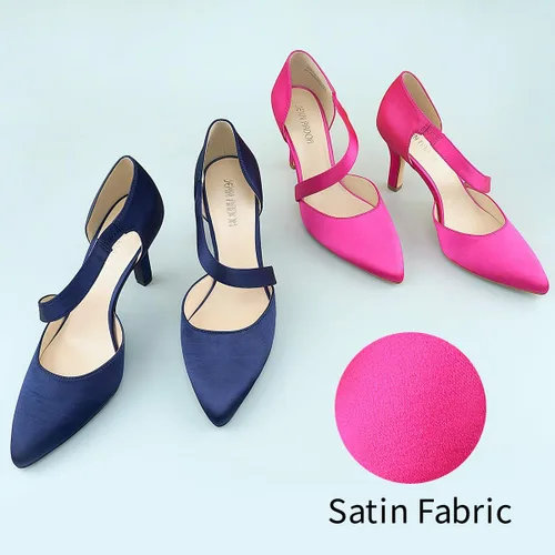 Vista 5 de JENN ARDOR D'Orsay - Zapatos de tacón medio para mujer, tacones de aguja cerrados, punta cerrada, zapatos de fiesta para boda y novia