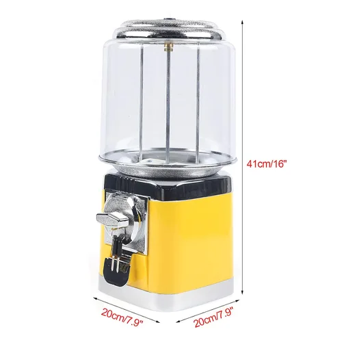 Vista 5 de Máquina expendedora de dulces para dispensador automático de dulces pequeños para el hogar o la máquina expendedora comercial (amarillo)