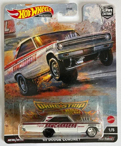 Vista 3 de Hot Wheels Car Culture 2022 Dragstrip Demons - Paquete completo de 5 vehículos fundidos a presión, escala 1:64, FPY86-957R, a partir de 3 años