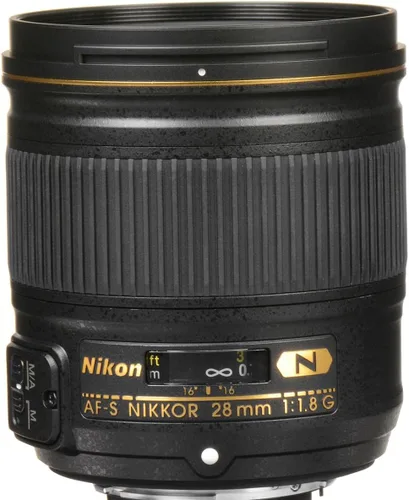 Vista 4 de Nikon AF FX NIKKOR 1.102 in f/1.8G Lente Prime compacta gran angular con enfoque automático para cámaras DSLR Nikon Apertura máxima F/1.8, enfoque