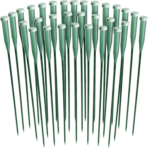 Vista 10 de Bright Creations Tubos de agua florales - 6 y 12 pulgadas, verdes, paquete de 30 frascos de agua con tallo de flor con tapas para ramos y centros