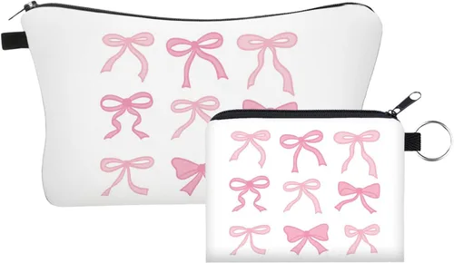 Vista 13 de Bolsa de maquillaje para bolso, bolsas de cosméticos para mujer, regalo inspirador para mujer, pequeña bolsa de cosméticos divertida, bolsa de viaje