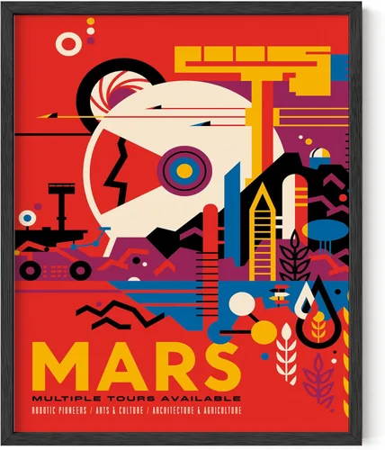 Vista 33 de HAUS AND HUES Arte de pared espacial – Pósteres espaciales vintage, póster JPL de la NASA, pósteres vintage de la NASA para paredes, arte de pared