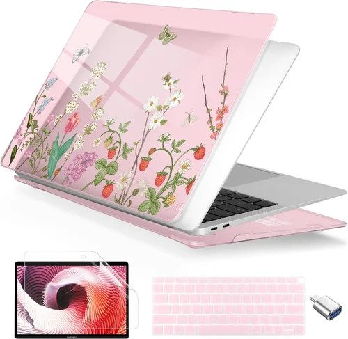 Vista 6 de Batianda Funda personalizable para MacBook Air M1 de 13 pulgadas modelo A2337 A2179 A1932 versión 2021 2020 2019, carcasa rígida pintada en 3D