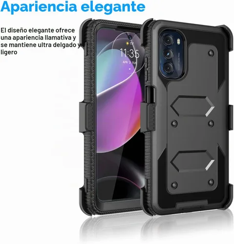 Vista 7 de Njjex Funda para Moto G 5G 2022, para Motorola G 5G 2022, funda de teléfono [Nbeck] a prueba de golpes resistente con protector de pantalla