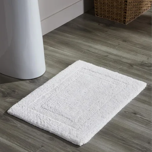 Vista 127 de Better Trends - Juego de 2 alfombras de baño 100% algodón, extra suaves, con borlas, de 17" x 24", alfombra de baño superabsorbente y reversible