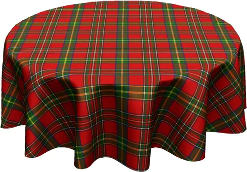 Vista 48 de Giwawa Mantel de Mesa Redondo con Bandera de EE. UU., Mantel Americano con Estrellas, Mariposas, Círculo, 152 cm. Mantel del 4 de julio, Día