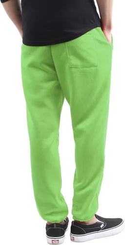 Vista 3 de Pantalones deportivos de forro polar para hombre, ligeros, elásticos, con cordón
