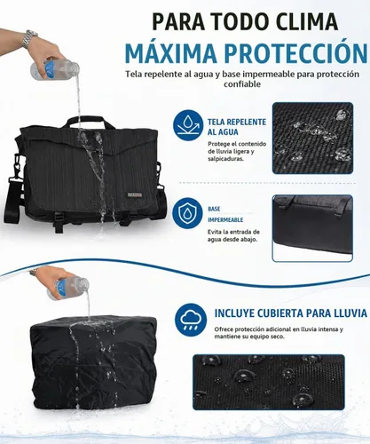 Vista 3 de CADeN Bolsa de hombro para cámara con compartimento para portátil de 14 pulgadas, soporte para trípode, compatible con Nikon, Canon, Sony, cámaras