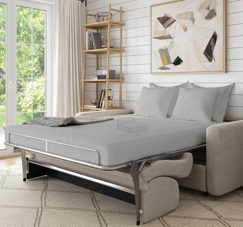 Vista 10 de Cottington Lane Juego de 4 piezas de sábanas para sofá cama tamaño matrimonial, 100% algodón egipcio de alta calidad para sofá cama, sofá biplaza