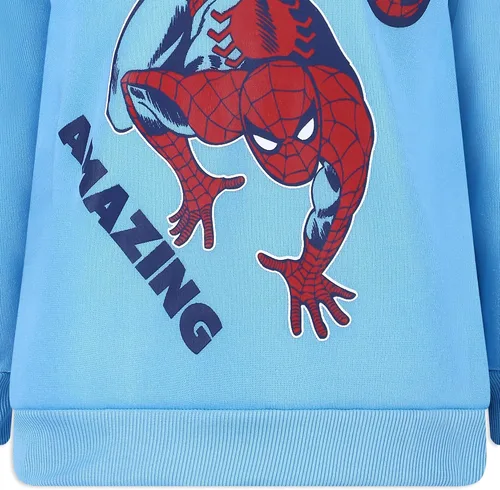 Vista 5 de Marvel Spider-Man - Conjunto de sudadera y pantalones para niños pequeños y grandes - Verde