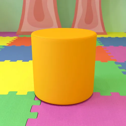 Vista 10 de EMMA + OLIVER Círculo flexible de asientos suaves de 18" H para aulas y espacios comunes - rojo For Classrooms and Common Spaces, Flexible Seating