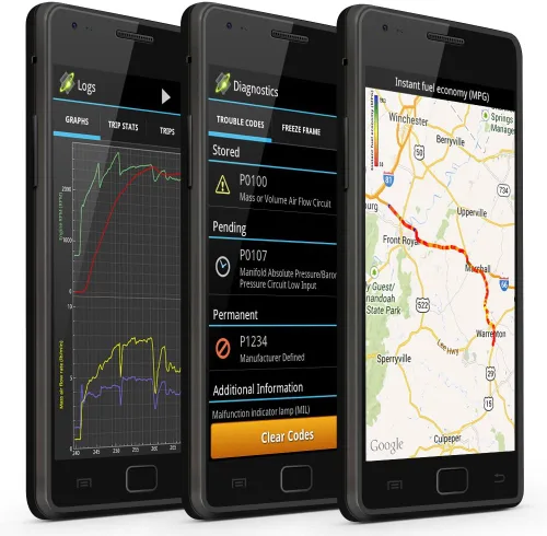 Vista 4 de Herramienta de análisis Bluetooth ScanTool 427201 Obdlink LX: profesional OBD-II para Android y Windows