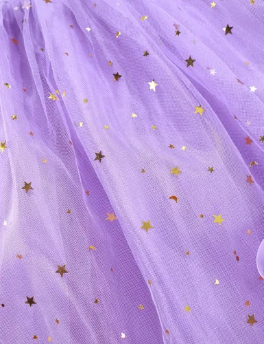 Vista 5 de DOCHEER Disfraz de princesa para niñas pequeñas, vestido de fiesta de cosplay (2-12 T)