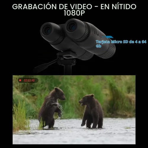 Vista 5 de ATN Binox 4K 4-16X Smart Ultra HD prismáticos de caza día/noche con telémetro láser integrado, grabación de video, Wi-Fi, brújula electrónica, 16