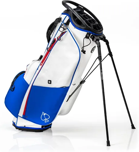 Vista 3 de Pins & Aces Player Preferred Bolsa de Golf - Diseño Premium, Bolsa de Golf Ligera con Soporte - Sistema Divisor de Palos de 5 Vías Forrado de Camo