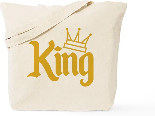 Vista 8 de CafePress Corgi King Tote Bag Bolsa de lona natural, bolsa de compras reutilizable