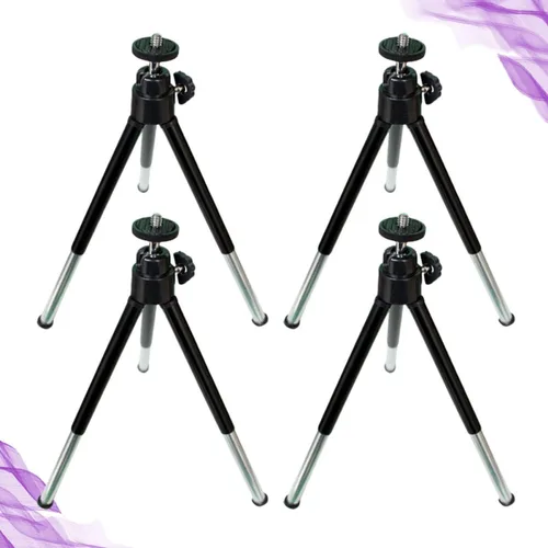 Vista 9 de Mikikit Soporte de transmisión móvil 4 unids Selfie Stick soporte trípode teléfono teléfono multi-posición teléfono titular