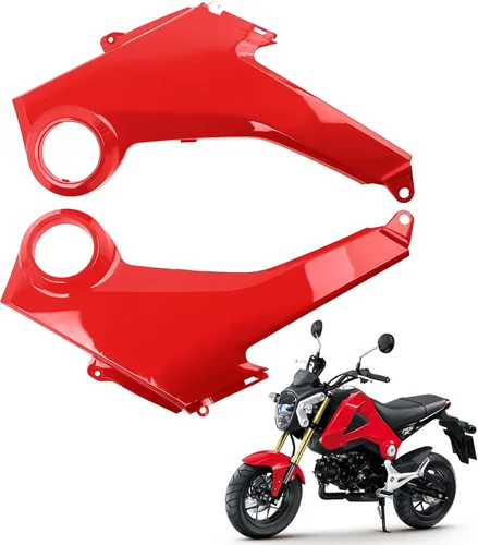 Vista 13 de Mokuo Cobertura de Faro Negro para Motocicleta Fit para Honda Grom Msx125 SF 2013-2016 Kit de Carenados Piezas