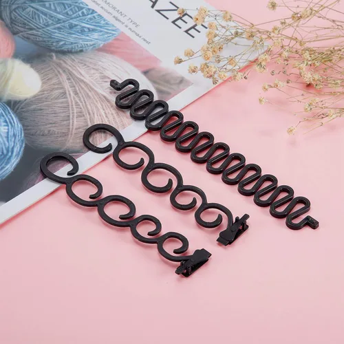 Vista 7 de WILLBOND 14 piezas de herramientas de trenzado de cabello, kit de accesorios de peinado con mini bandas de goma para cabello francés, herramienta