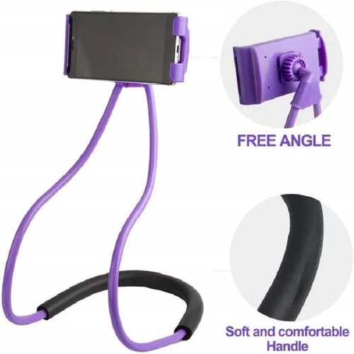 Vista 6 de Soporte para teléfono celular con cuello de cisne Universal Mobile Phone Stand,Lazy Bracket,360 Rotating, DIY Flexible Mount Stand with Multiple