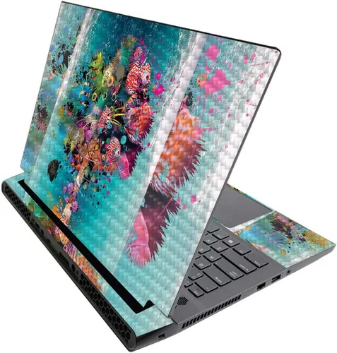 Vista 443 de MightySkins - Skin brillante con purpurina para Alienware M17 R3 (2020) y M17 R4 (2021) - Diversión de los años 90 Acabado duradero con purpurina