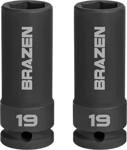 Vista 2 de BRAZEN Paquete de cuatro enchufes de 0.236 in (unidad de 1/4 pulgadas, 6 pt, tipo múltiple)