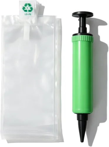 Vista 10 de Bolsas de aire de embalaje, Bolsas protectoras inflables de plástico transparente, Bolsas de embalaje inflables de aire, 50 piezas, 4 x 6 pulgadas