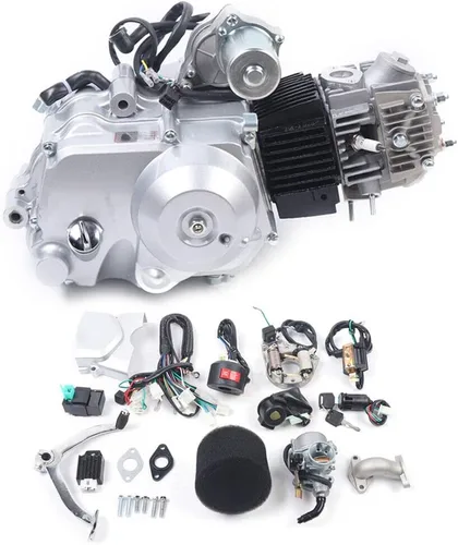 Vista 12 de Motor de 110cc Motor de 4 tiempos Motor de bicicleta de un solo cilindro ATV Embrague manual CDI de un solo cilindro refrigerado por aire para CRF50