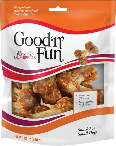 Vista 11 de Good'n'Fun - Mancuernas de pollo de 4 onzas, estuche paquete de 12 bolsas individuales