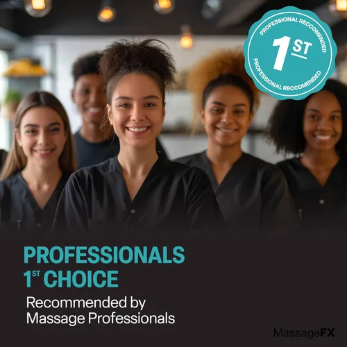 Vista 8 de Massage FX Loción de masaje sin perfume, botella de bomba de 8 onzas, fórmula calmante que proporciona un deslizamiento suave y extendido, fórmula