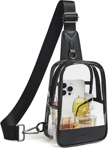 Vista 15 de Shrrie Clear Bag for Stadium Events Transparent Crossbody Bag Clear Purse for Women&Men-Stadium Approved, Concerts&Sports
