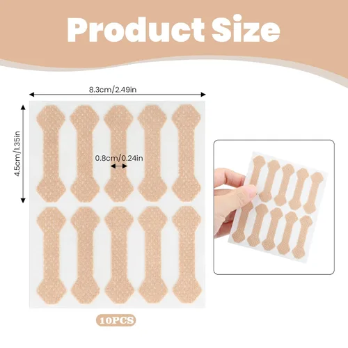 Vista 2 de 100 tiras correctoras de uñas encarnadas, tratamiento de uñas encarnadas, alivio del dolor para uñas curvas, herramienta de corrección de uñas