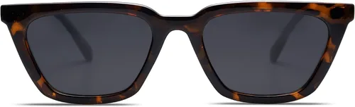 Vista 2 de SOJOS Gafas de sol polarizadas angostas cuadradas Cateye para mujer, gafas de conducción retro de moda SJ2169