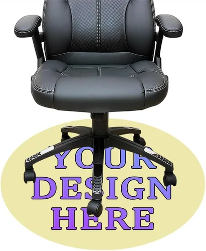 Vista 60 de Tapete redondo personalizado para silla de escritorio de oficina, diseño de tu propio logotipo de foto, texto, alfombrillas circulares