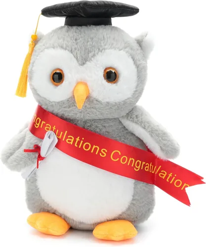 Vista 11 de WEIGEDU Oso de peluche de regalo de graduación con gorra, banda y diploma, regalo de graduación para niños, estudiantes, niños y niñas, 12 pulgadas