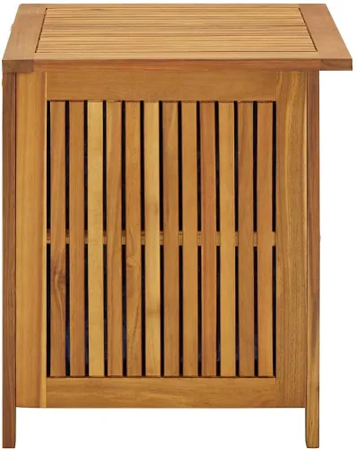Vista 8 de vidaXL Caja de almacenamiento de jardín 23.6"x19.7"x22.8" madera maciza Acacia