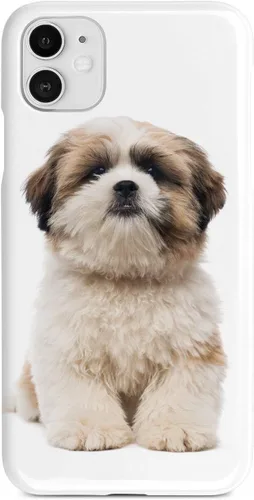 Vista 22 de Inspired Cases - Funda compatible con iPhone Xs Max - Funda protectora con textura 3D para Apple iPhone Xs Max - Shih Tzu