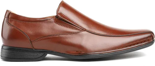 Vista 2 de Bruno Marc Mocasines de vestir con forro de cuero Giorgio para hombre