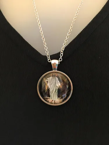 Vista 3 de CristianoCatólicoJesucristoCristianoReligioso Colgante Collares