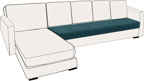 Vista 28 de UNBBRRL Fundas de cojín de asiento para sofá, elásticas, funda de cojín individual para sofá, fundas de cojín para sofá, fundas de héroe protegen