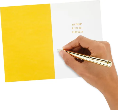 Vista 5 de Tarjeta de cumpleaños Hallmark Signature (Happy Happy Happy)