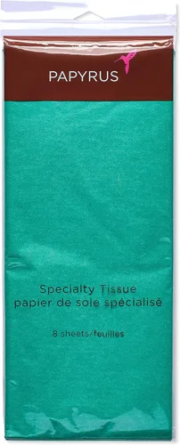 Vista 5 de Papyrus 8 hojas de papel de seda verde azulado para regalos, decoraciones, manualidades, bricolaje y más
