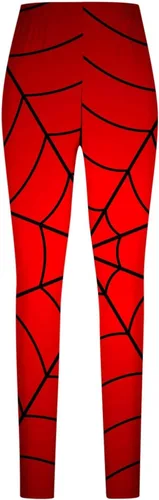 Vista 5 de Pantalones de descanso de Halloween para mujer, divertidos leggings con estampado de telaraña, control de abdomen, pantalones de fitness, mallas