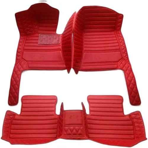 Vista 19 de Tapetes de automóvil personalizados para el 99% de modelos de vehículos, cuero, tapicería completa, color beige, rojo, rosa, azul, púrpura