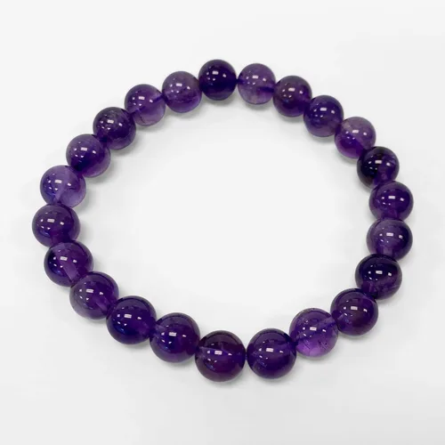 Vista 4 de Gem Avenue Handmade Round Bead Stretch Bracelet Unisex Natural Stone Beaded Jewelry for Men & Women, Elastic Wristband for Daily Wear