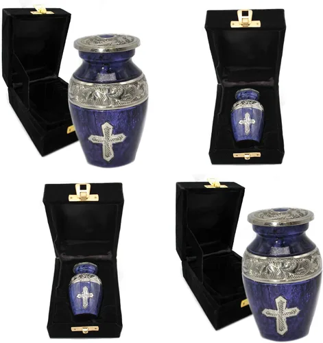 Vista 11 de Aurora Borealis Urna de cremación para cenizas para adultos, hombres y mujeres, Urnas de cremación personalizadas para cenizas humanas, urnas
